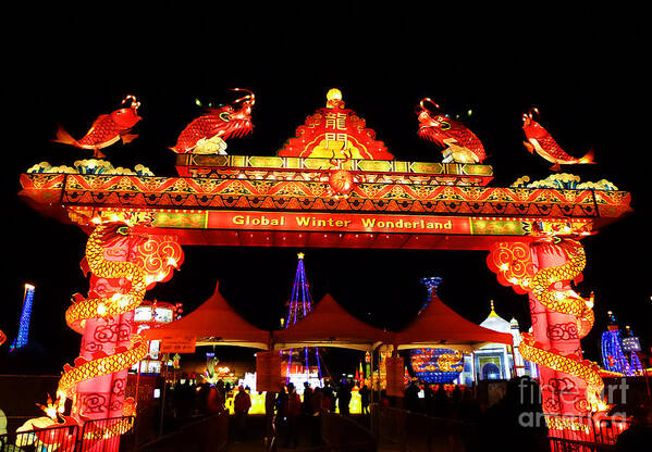 2012 Poster featuring the photograph Holiday Lights 11 by Xueling Zou