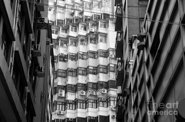 Architecture Poster featuring the photograph Hong Kong Living I by Dean Harte