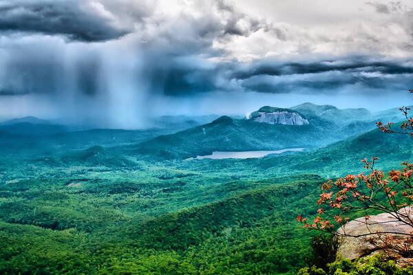 caesars Head Poster featuring the photograph Incoming Storm by Lynne Jenkins