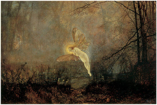 John Atkinson Grimshaw Poster featuring the painting Iris by John Atkinson Grimshaw