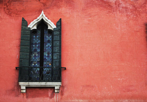 Venice Poster featuring the photograph Italian Window by Jillian Barrile