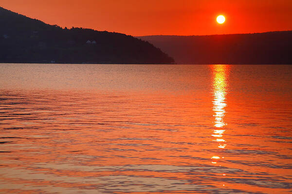 Dawn Poster featuring the photograph Keuka Sunrise by Steven Ainsworth