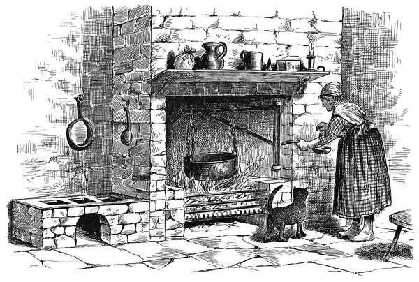 19th Century Poster featuring the photograph KITCHEN, 19th CENTURY by Granger