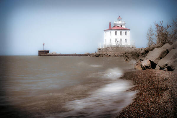 Lighthouse Poster featuring the photograph Lighthouse at Fairport Harbor by Michelle Joseph-Long