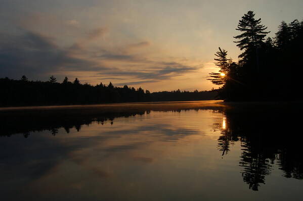 Sunset Poster featuring the photograph Long Pond Sunset by Peter DeFina