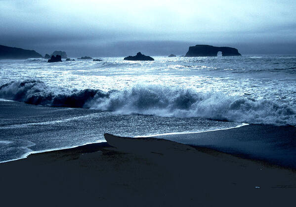 Dramatic Poster featuring the photograph Arch Rock Northern California Coast by Tom Wurl