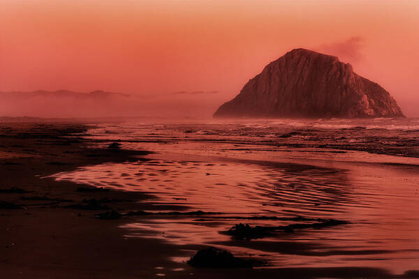 Sunset Poster featuring the photograph Morro Sunset by Matt Trimble