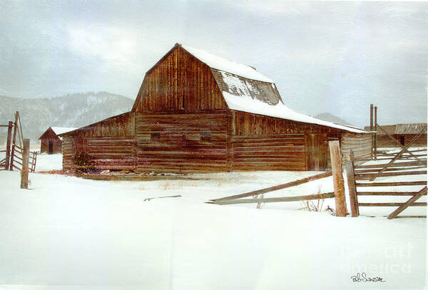 Barn Poster featuring the photograph Moulton Barn by Bob Senesac