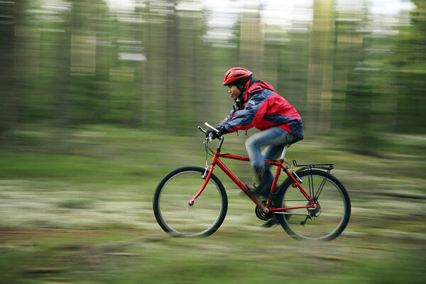 Bicycle Poster featuring the photograph Mountain Biking by Bjorn Svensson