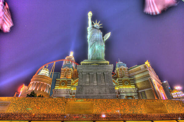 New York Poster featuring the photograph New York in Las Vegas by Nicholas Grunas