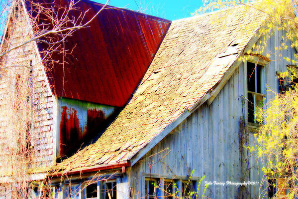 Roof Poster featuring the photograph Old Thedford Farmhouse by Jale Fancey