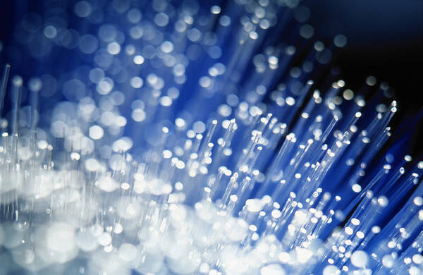 Fibre Optics Poster featuring the photograph Optical Fibres by Colin Cuthbert