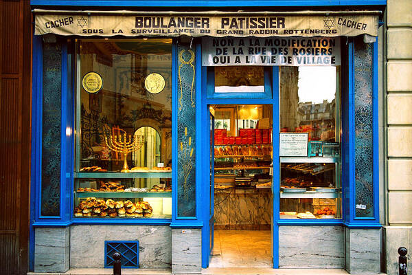 Paris Poster featuring the photograph Paris Bakery by Claude Taylor