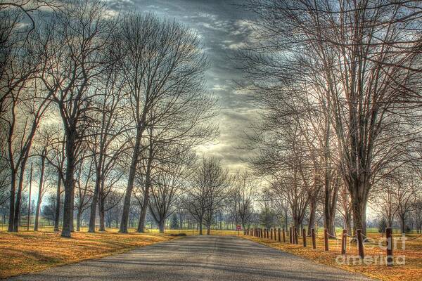 Hdr Poster featuring the photograph Park Road by Jeremy Lankford