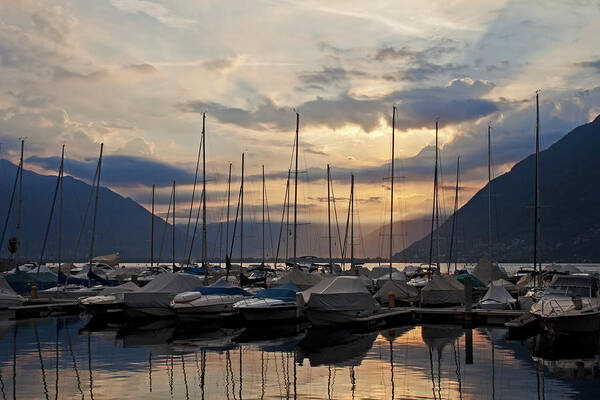 Lago Maggiore Poster featuring the photograph Porto Patriziale Ascona by Joana Kruse