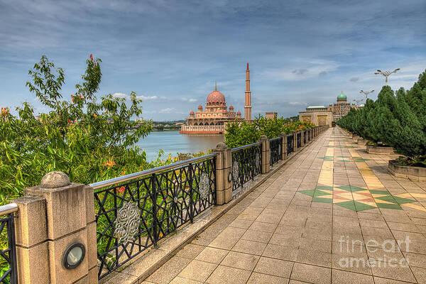 Putra Mosque Poster featuring the photograph Putrajaya Lake by Adrian Evans