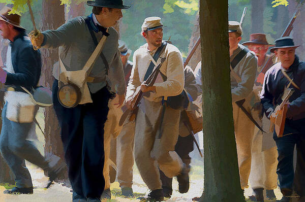 Ron Jones Poster featuring the photograph Rebel Charge by Ron Jones