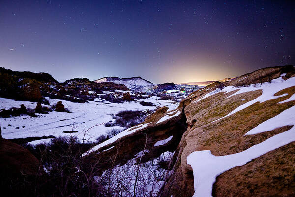 Red Rock Poster featuring the photograph Red Rock Glow by Adam Pender