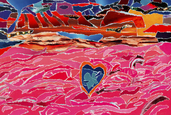 River Of Passion Poster featuring the mixed media River Of Passion by Kenneth James
