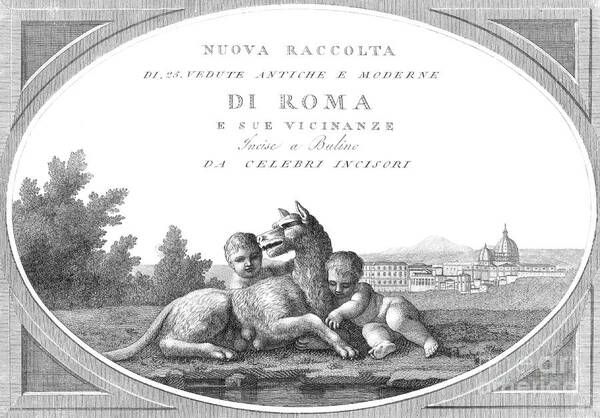 History Poster featuring the photograph Romulus And Remus, Founders Of Rome by Photo Researchers
