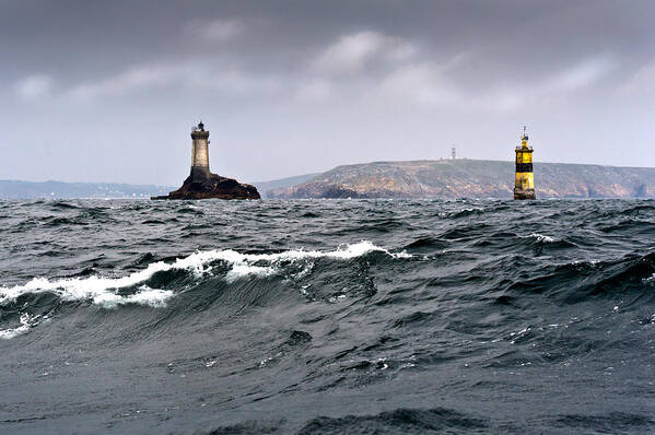 Brittany Poster featuring the photograph Running the Raz by Gary Eason