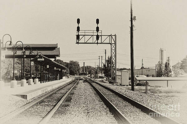 Railroad Poster featuring the photograph Salisbury North Carolina Depot by Wilma Birdwell