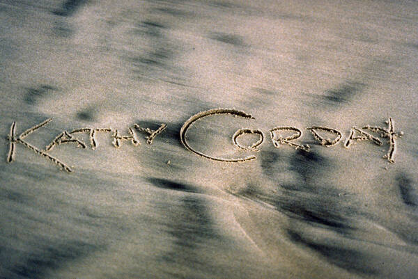 Sand Poster featuring the photograph SandScript by Kathy Corday