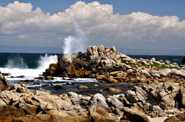 Sea Poster featuring the photograph Sea Sky and Clouds by Johanne Peale