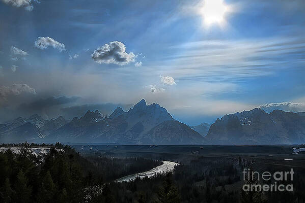 Snake River Overlook Poster featuring the photograph Snake River Overlook by Clare VanderVeen