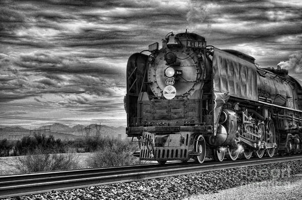 Fine Art Photography Poster featuring the photograph Steam Train No 844 - IV by Donna Greene