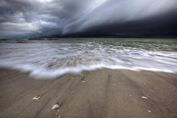 Storm Poster featuring the photograph Storm rolling by Nick Shirghio