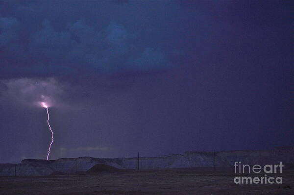 Lightening Poster featuring the photograph Stroke of Luck by Jim Simak