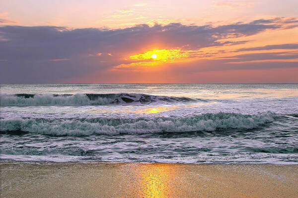 Outer Banks Poster featuring the photograph Sunrise on the Outer Banks by Mary Almond