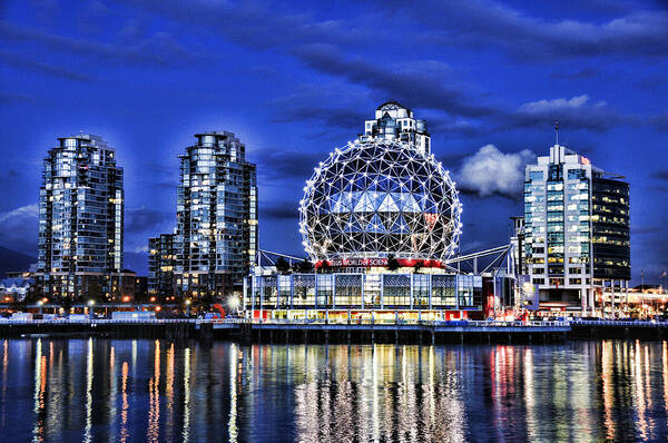 Telus Poster featuring the photograph Telus Science Center Vancouver Bc by Lawrence Christopher