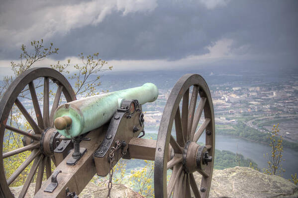 Cannon Poster featuring the photograph The Battle by David Troxel