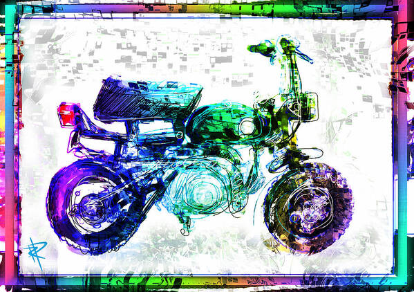 Honda Poster featuring the mixed media The Big Z by Russell Pierce
