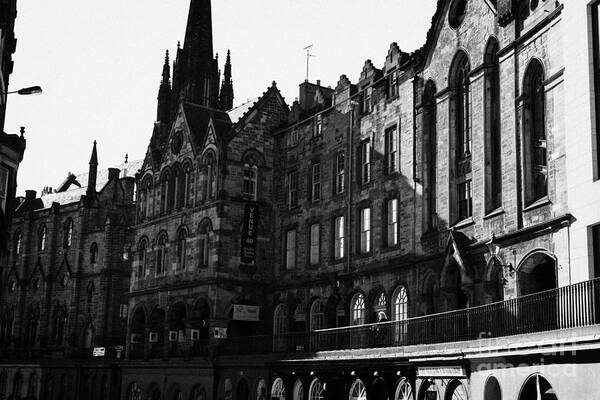 Quaker Poster featuring the photograph The Quaker Meeting House On Victoria Street Edinburgh Scotland Uk United Kingdom by Joe Fox