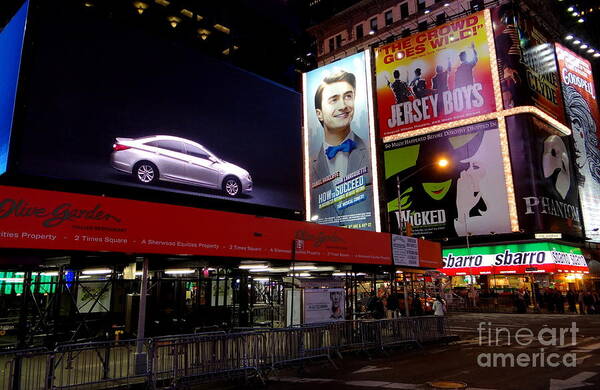 Times Square Poster featuring the photograph Times Square 228 by Padamvir Singh