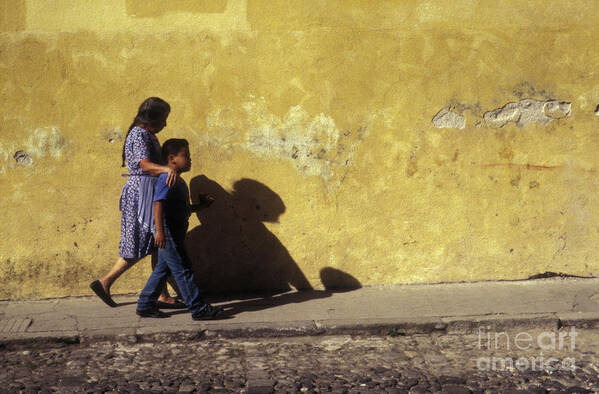 Guatemala Poster featuring the photograph Touching Antigua Scene by John Mitchell