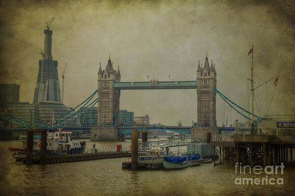 Tower Bridge Poster featuring the photograph Tower Bridge. by Clare Bambers