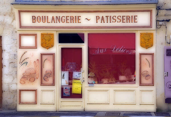 Mediaeval Poster featuring the photograph Traditional French shop by Rod Jones