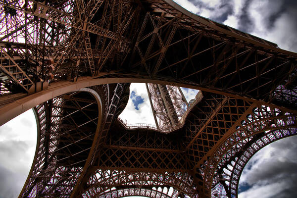 Eiffel Poster featuring the photograph Under the Tower by Edward Myers