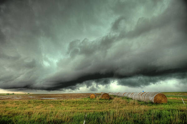 Hays Ks Poster featuring the photograph Wall Cloud by Thomas Zimmerman