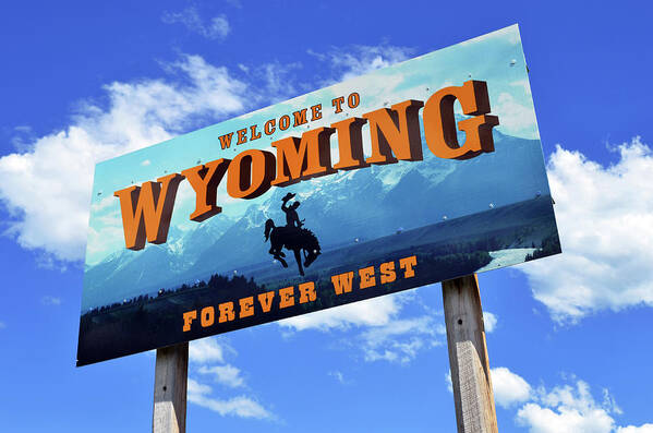Wyoming Poster featuring the photograph Welcome to the West by La Dolce Vita