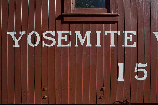 Train Poster featuring the photograph Yosemite Caboose 15 by Gregory Scott