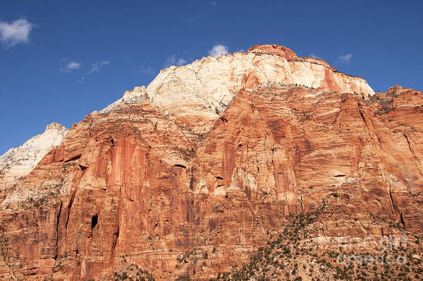 Zion National Park Poster featuring the photograph Zion Red Rock by Bob and Nancy Kendrick