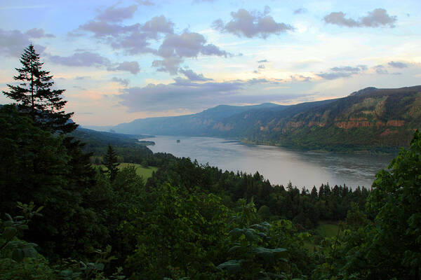 Columbia River Poster featuring the photograph After the Rain #1 by Joanne Coyle