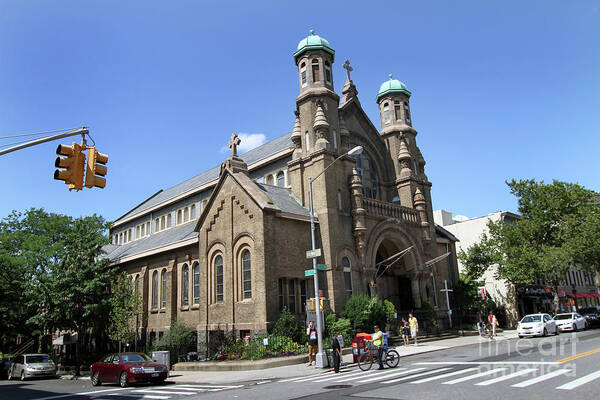 All Saints Episcopal Church-7th Ave & 7th-park Slope Poster featuring the photograph All Saints Episcopal Church #1 by Steven Spak