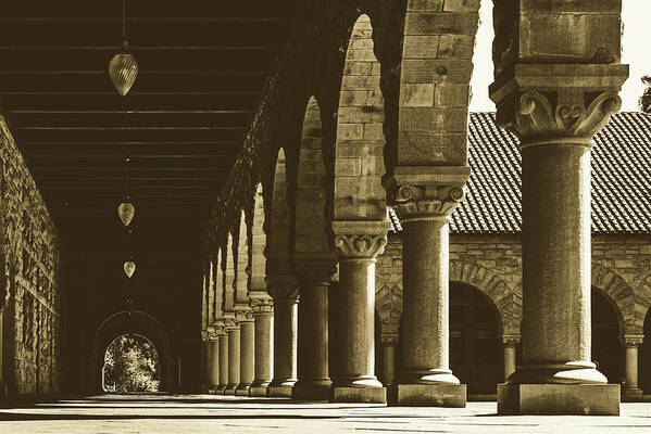 Stanford University Poster featuring the photograph Arches Of Stanford #1 by Mountain Dreams