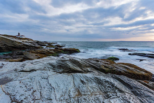 Jamestown Poster featuring the photograph Beavertail Sunset #1 by Bryan Bzdula